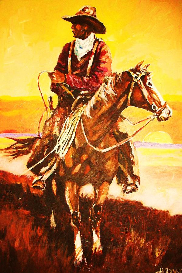 Horse Painting - The Drover by Al Brown