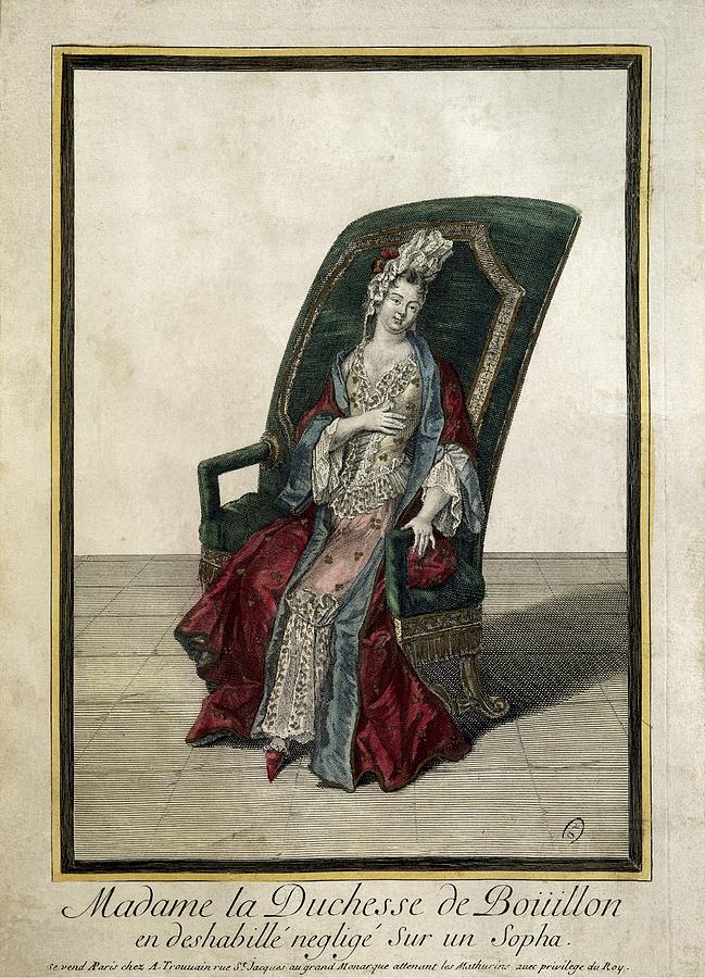 Portrait Photograph - The Duchess Of Bouillon Posing by Everett