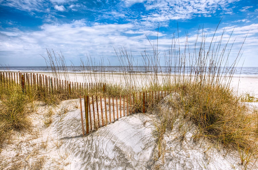 Clouds Photograph - The Dunes by Debra and Dave Vanderlaan