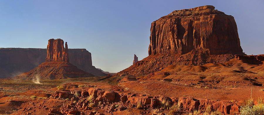 The Dusty Trail - Monument Valley Photograph by Mike McGlothlen