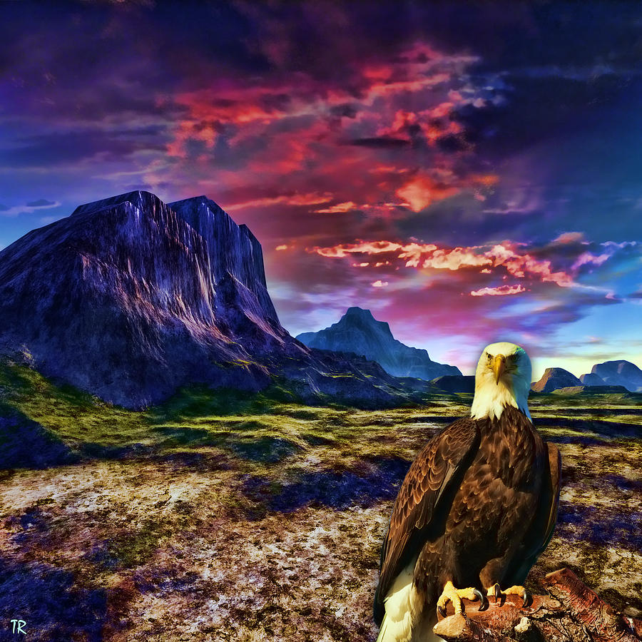 The Eagle Rests Painting by Tyler Robbins