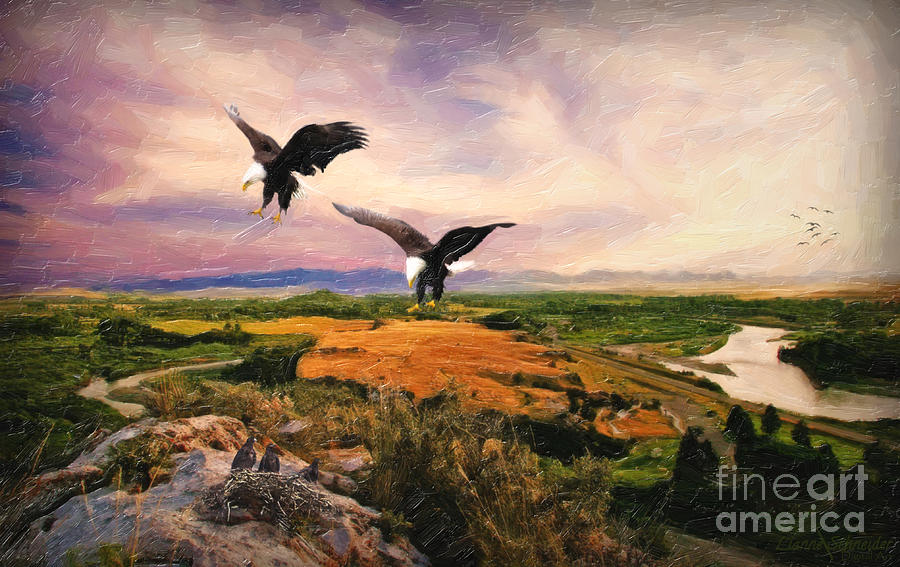 The Eagle Will Rise Again Digital Art by Lianne Schneider