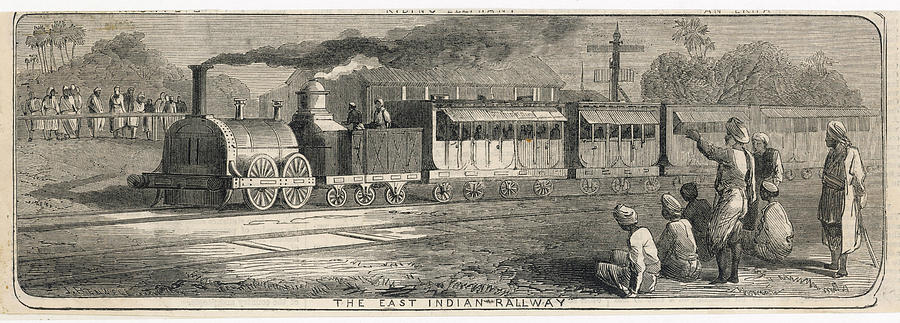 The East India Railway In Operation Drawing by Illustrated London News ...