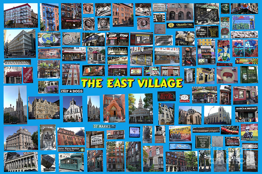The East Village Collage Digital Art by Steven Spak