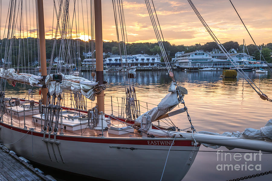 The Eastwind in Boothbay Harbor Photograph by Susan Cole Kelly