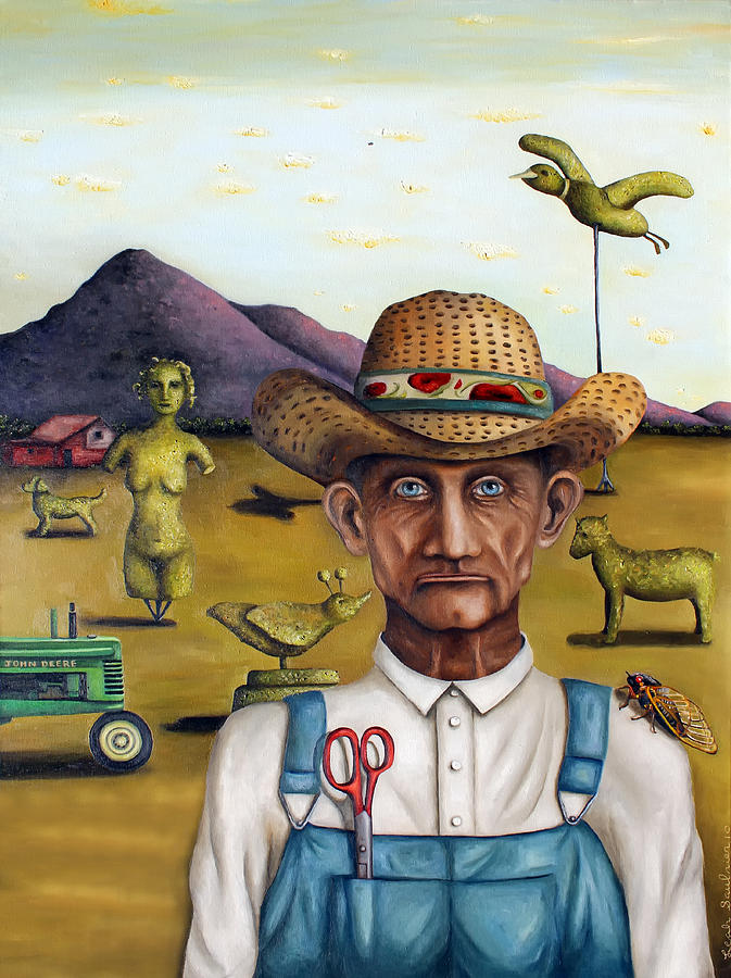 The Eccentric Farmer Edit 5 Painting by Leah Saulnier The Painting Maniac