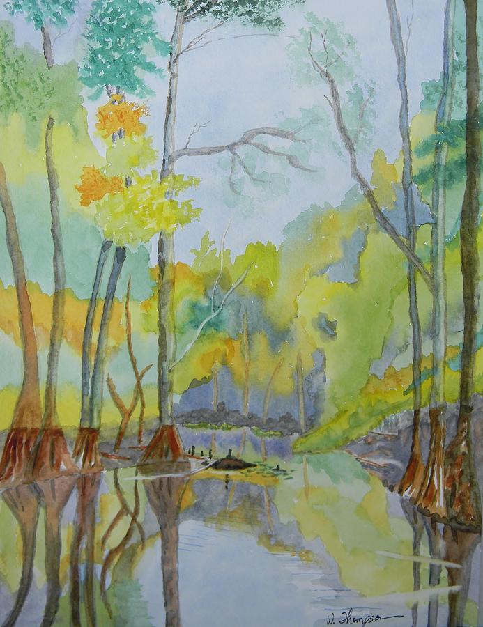 Tree Painting - The Econlockhatchee River by Warren Thompson