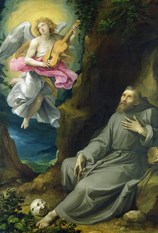 Music Painting - The Ecstasy of St. Francis of Assisi by Guiseppe Cesari