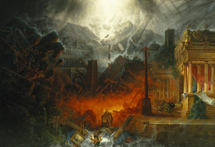 Armageddon Digital Art - The Edge of Doom by Samuel Colman 