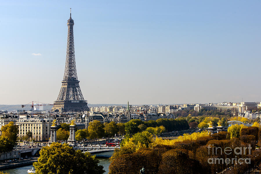 The Eiffel tower  Photograph by Andy Myatt