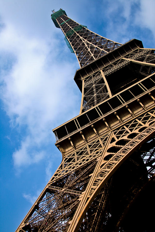 Paris Photograph - The Eiffel Tower From Below by Nila Newsom