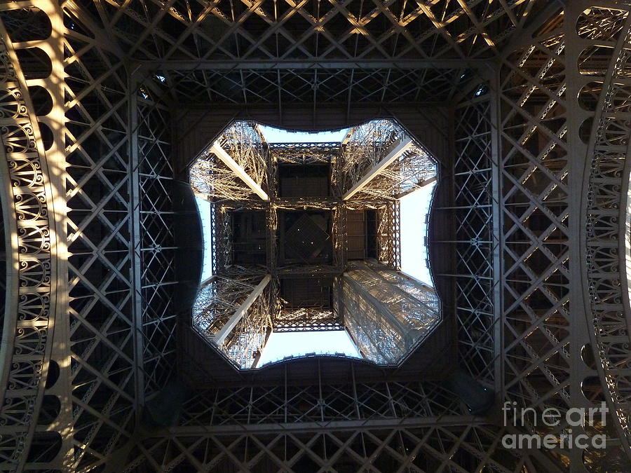 Eiffel Tower Photograph - The Eiffel Tower from the bottom by Zori Minkova