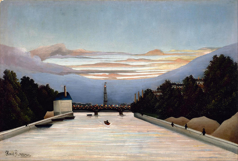 The Eiffel Tower Painting by Henri Rousseau