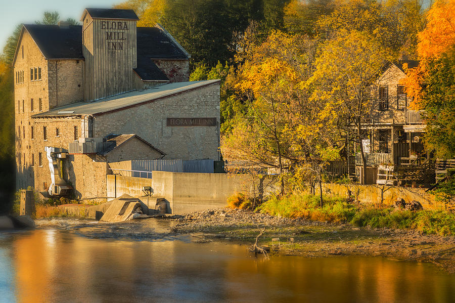 The Elora Mill and Grand River Photograph by Levin Rodriguez