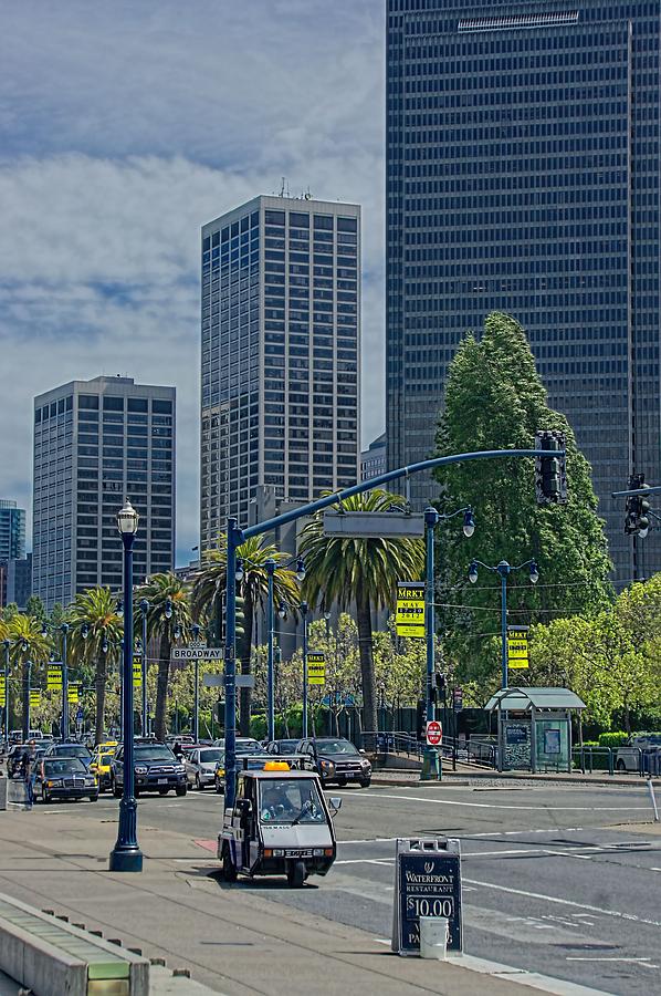 The Embarcadero and Broadway in Color Photograph by Jenny Hudson
