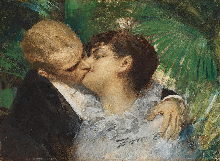 The Embrace Painting by Anders Zorn