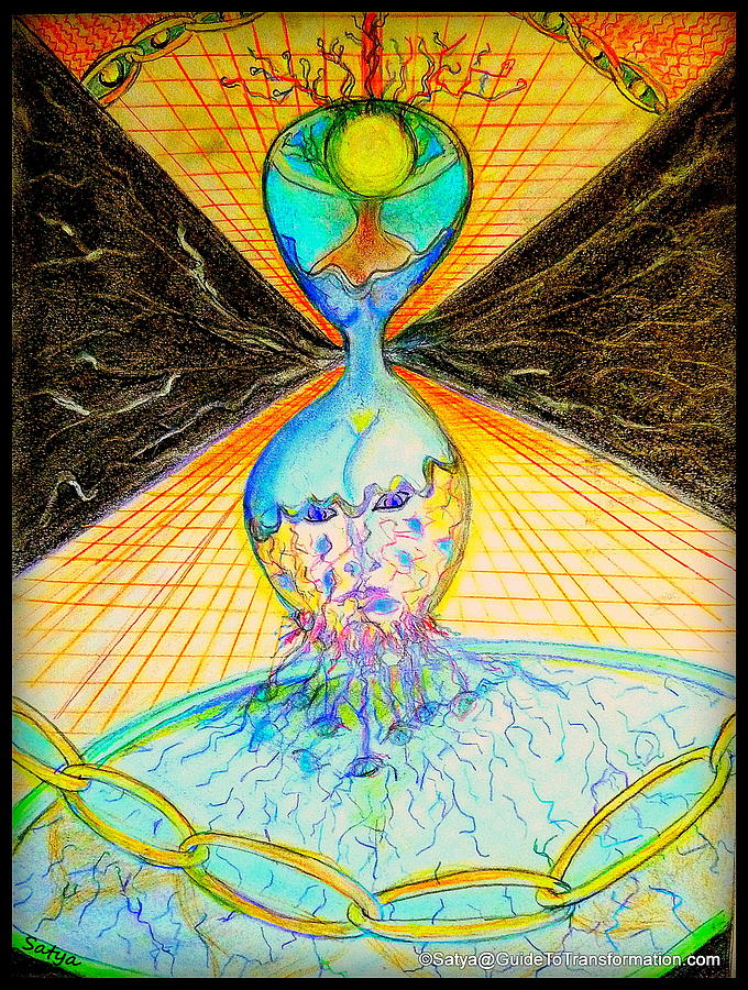 Female Painting - The Emerging Feminine by Satya Winkelman Female Painting - The Emerging Feminine by Satya Winkelman