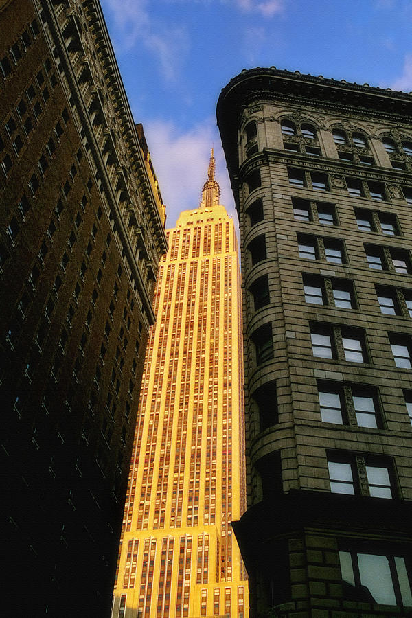 The Empire State Building from Herald Square Photograph by Joann Vitali