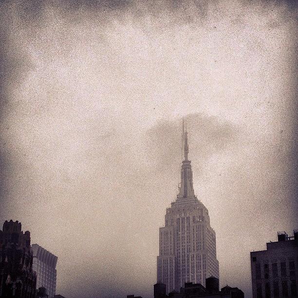 New York City Photograph - the Empire State, A Lonely Dinosaur by Hagop Hagopian