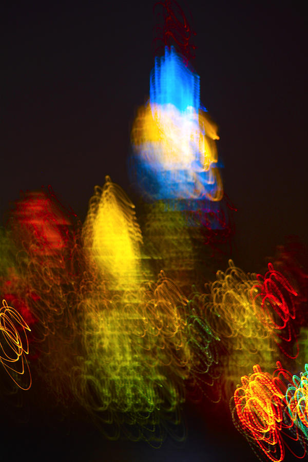 The Empire State And Chrysler Building In A Dreamy Lights Photograph by Habib Ayat