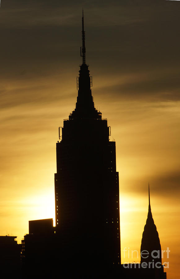 The Empire State building at sunrise Photograph by Steven Spak
