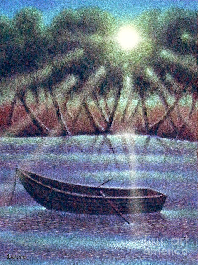 The Empty Boat Digital Art by Cristophers Dream Artistry