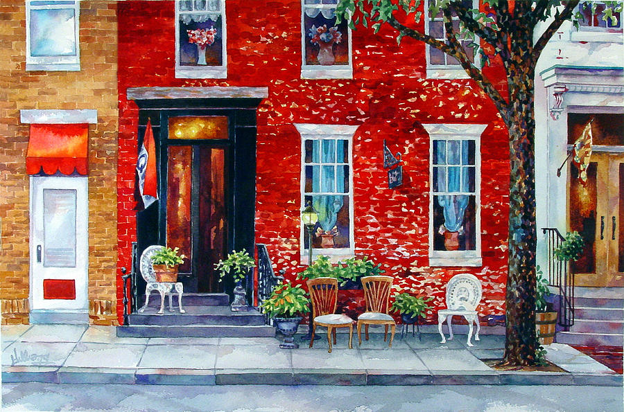 The Empty Chairs Painting by Mick Williams