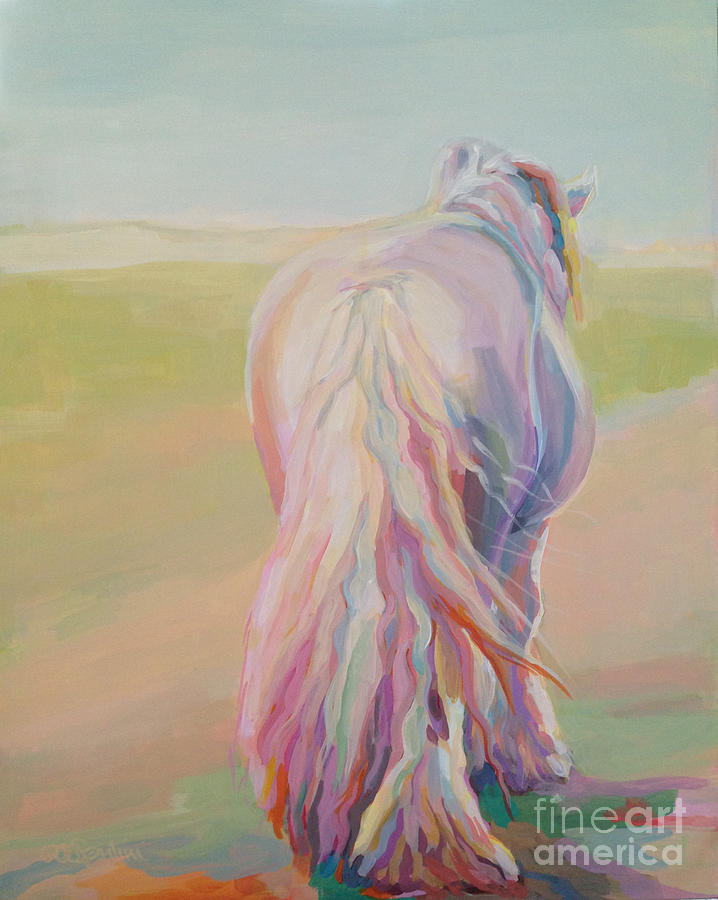 Draft Horse Painting - The End of the Day by Kimberly Santini