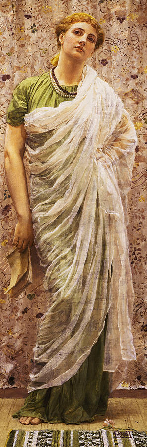 Classics Painting - The End of the Story by Albert Joseph Moore