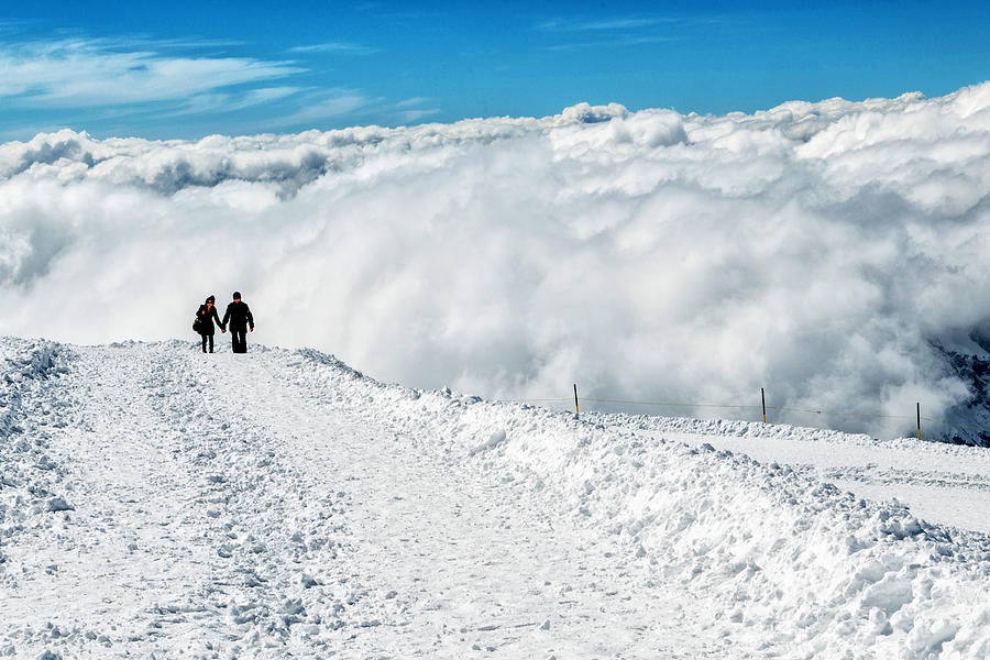 Landscape Photograph - The End of Walk at Top of Europe by Mukesh Srivastava