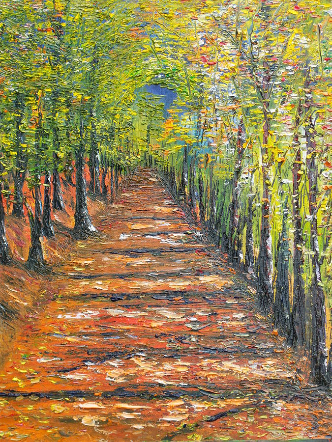 Fall Painting - The endless road     SOLD by Conor Murphy