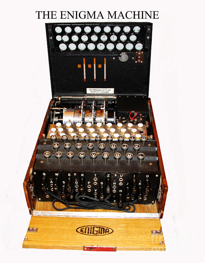 Vintage Photograph - The Enigma Machine by Tom Conway