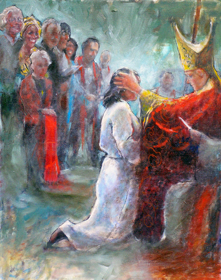 The Episcopal Ordination of Sierra Wilkinson Painting by Gertrude Palmer