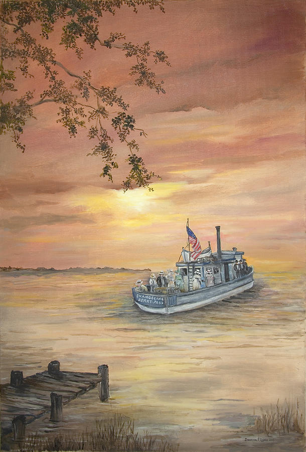 Sunset Painting - The Evangeline by Deanna Sue Dyess