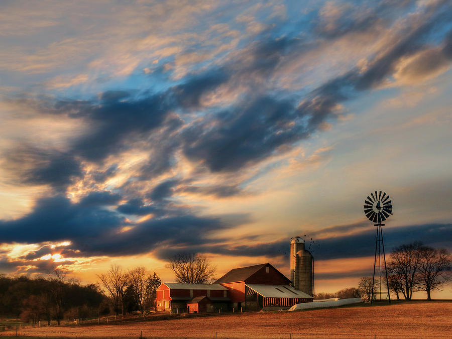 Barn Photograph - The Evening Breeze by Lori Deiter