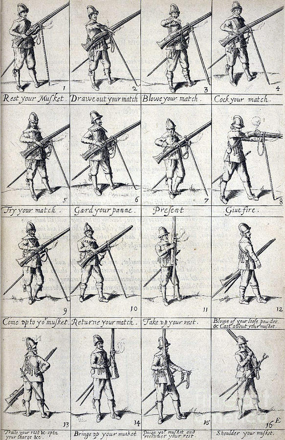 The Exercise Of Arms For Muskets, 1637 Photograph by Folger Shakespeare Library