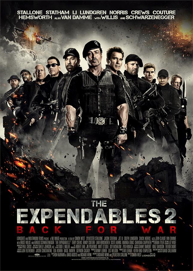 Sylvester Stallone Photograph - The Expendables 2  by Movie Poster Prints