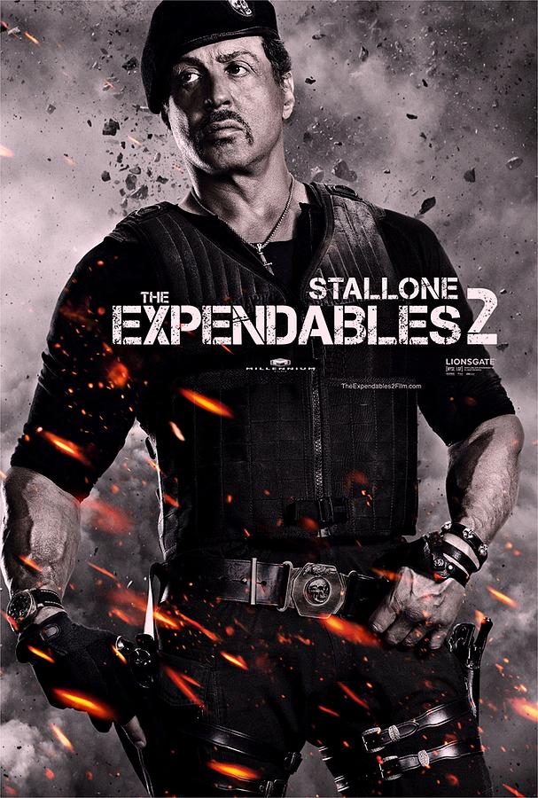 Sylvester Stallone Photograph - The Expendables 2 Stallone by Movie Poster Prints
