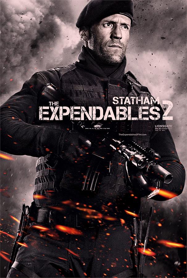 Sylvester Stallone Photograph - The Expendables 2 Statham by Movie Poster Prints