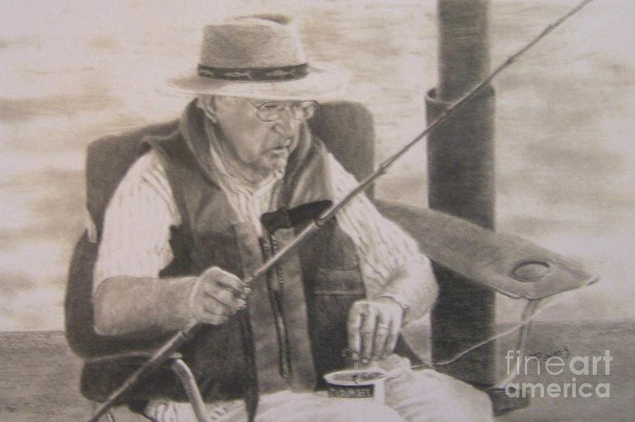 Black And White Drawing - The Expert by Mary Lynne Powers