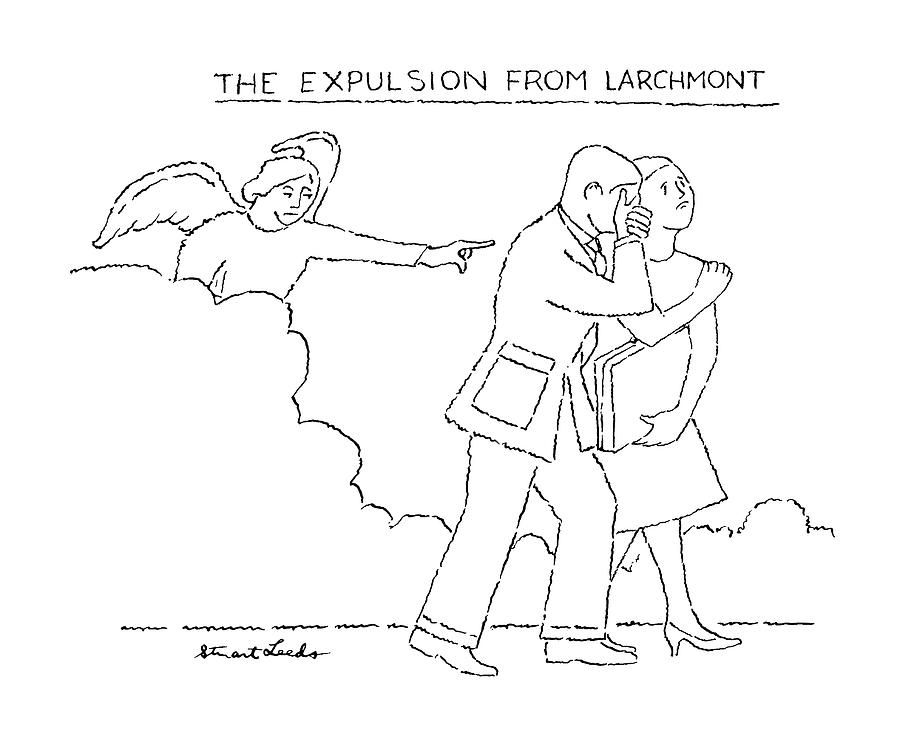 The Expulsion From Larchmont Drawing by Stuart Leeds