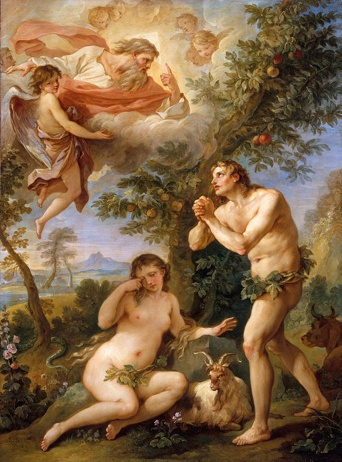 The Expulsion from Paradise Painting by Charles-Joseph Natoire