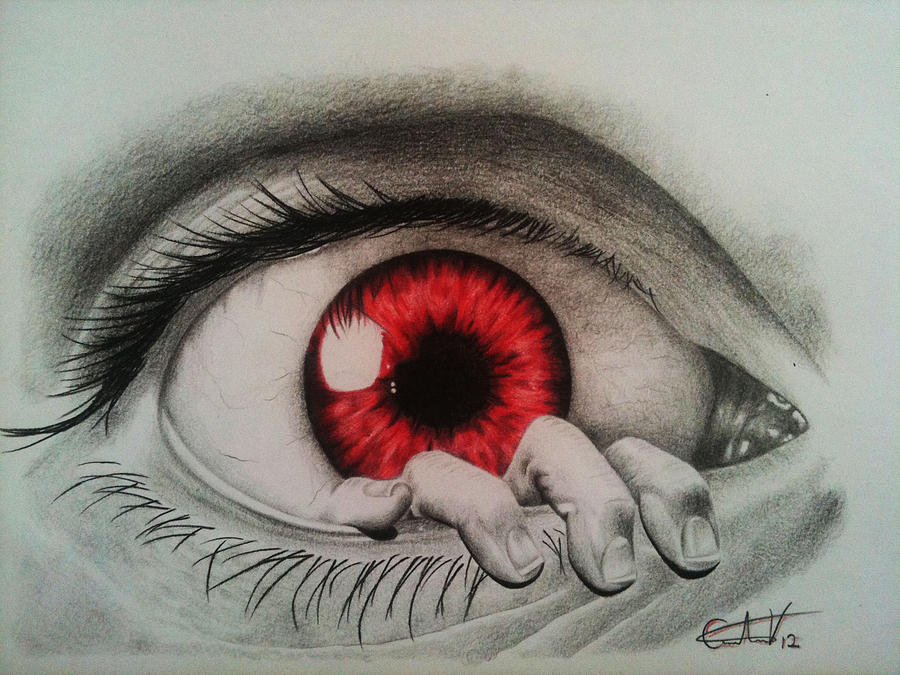 Red Eye drawing by Morgan Davidson  No 812