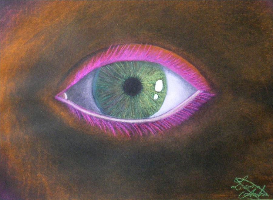 The Eye of the ONE Pastel by Nieve Andrea 