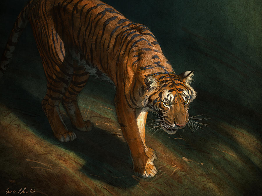 Wildlife Digital Art - The Eye of the Tiger by Aaron Blaise