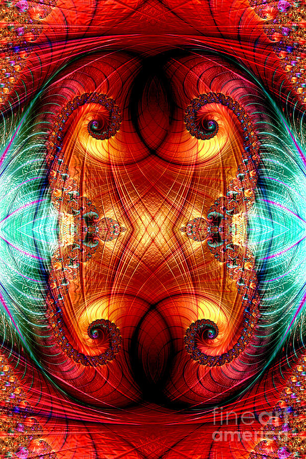 Abstract Digital Art - The Eyes Have It 2 by Steve Purnell