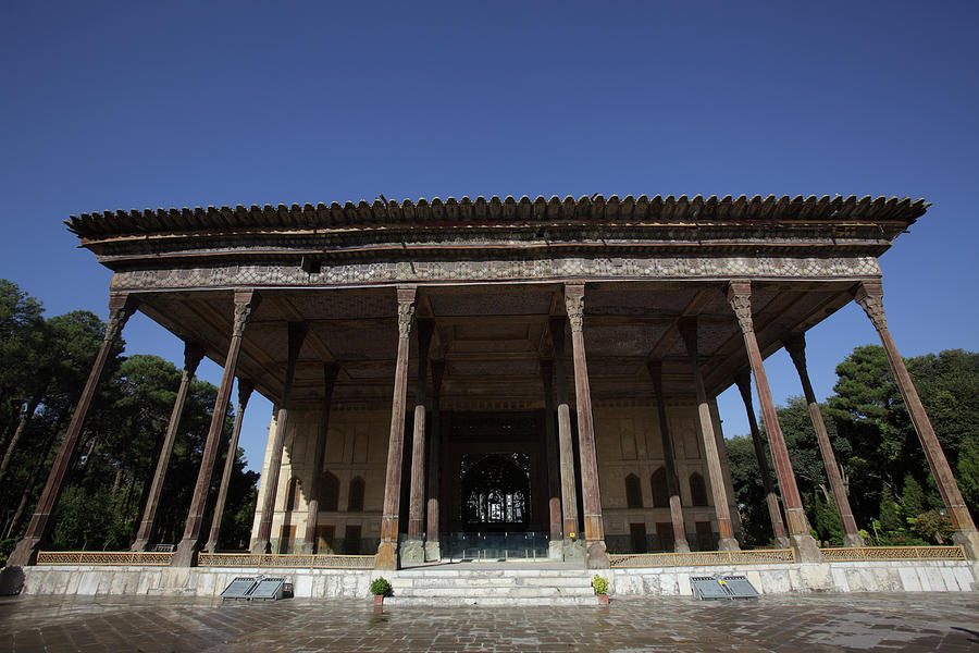 The Facade Of Chehel Sotun Palace In Photograph by Massimo Pizzotti