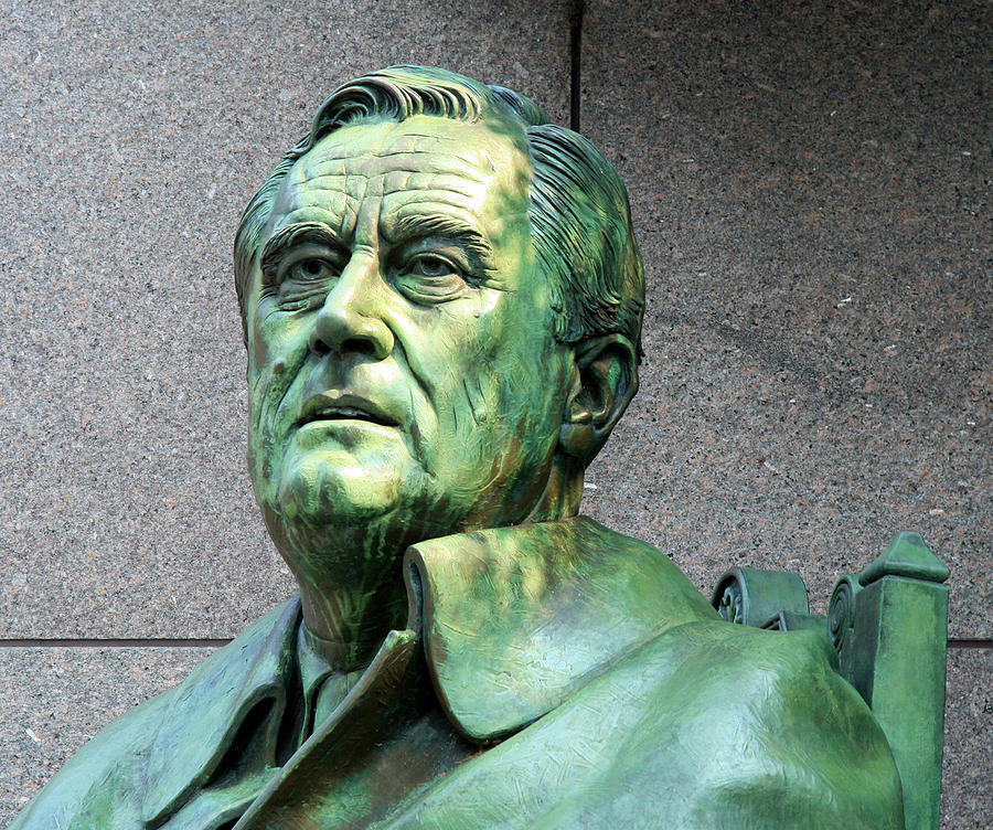 Up Movie Photograph - The Face Of Franklin Roosevelt by Cora Wandel