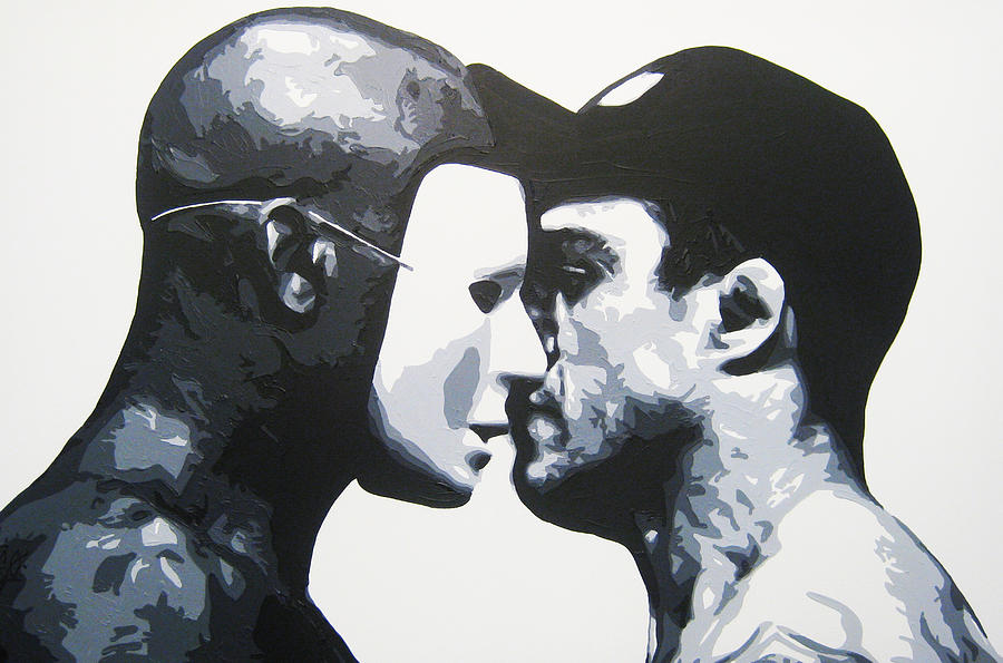 Mma Painting - The Faceoff by Geo Thomson