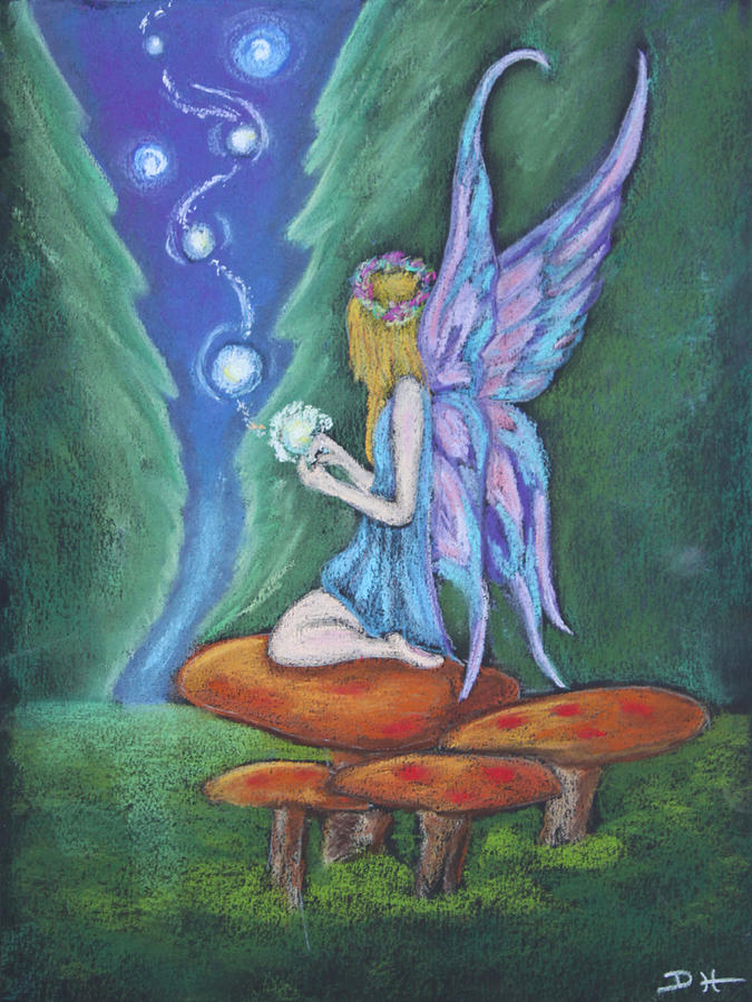 The Faery Lights Pastel by Diana Haronis